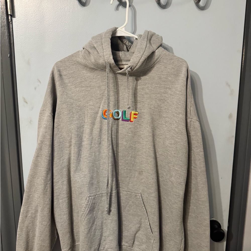 Golf Wang Gray Hoodie with Colorful Logo